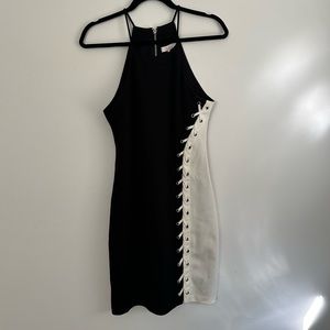 Parker Black & White Dress